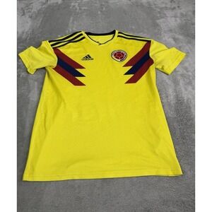 Adidas Colombia Soccer Jersey Boys Size XL Yellow